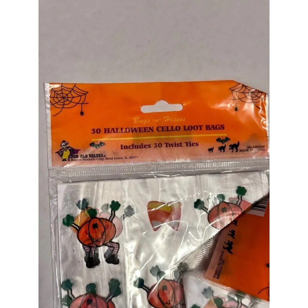 120 Halloween Funny Pumpkin Loot Cello‎ Plastic Bags Regent (2003)